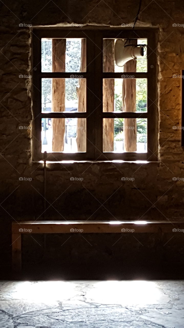 Alamo long barracks window