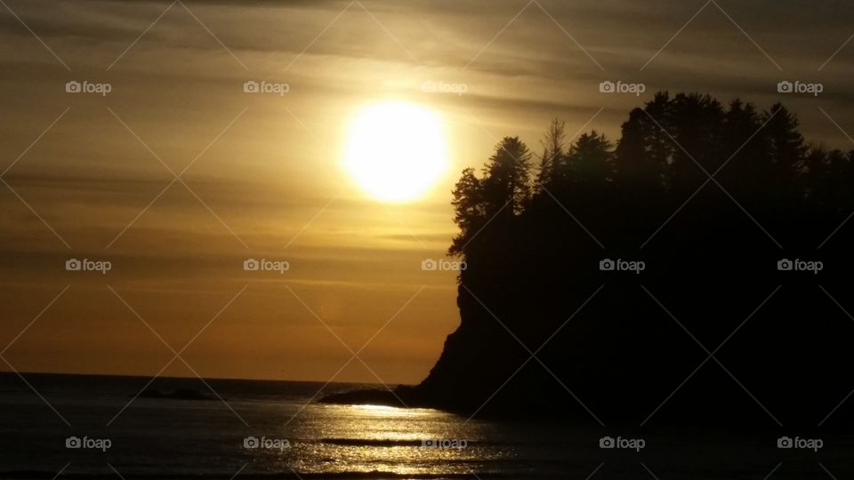 Sunset, Sun, Dawn, Beach, Water