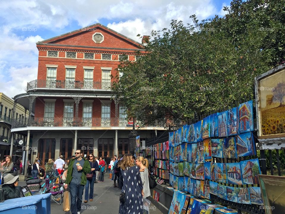 Art market in New Orleans