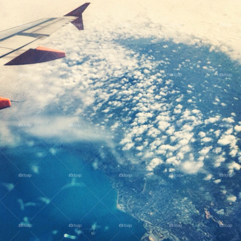 sky pretty clouds wing by Zita