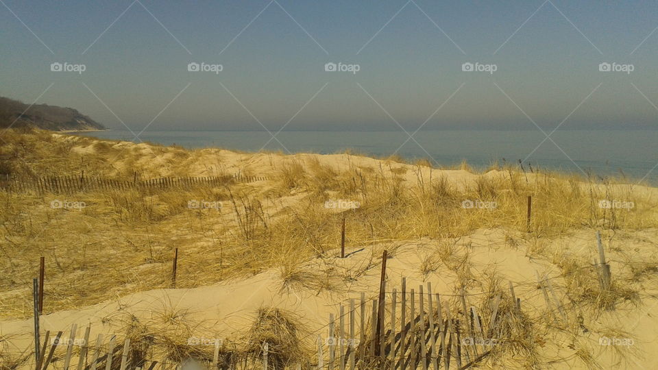 Gorgeous colors of the sand and beach.