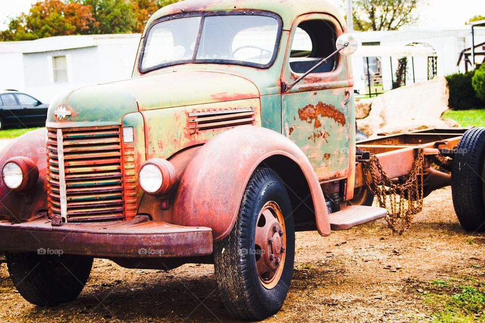 Vintage rusty truck