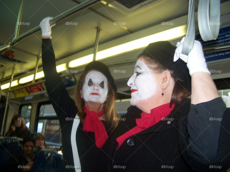 Mimes on the bus