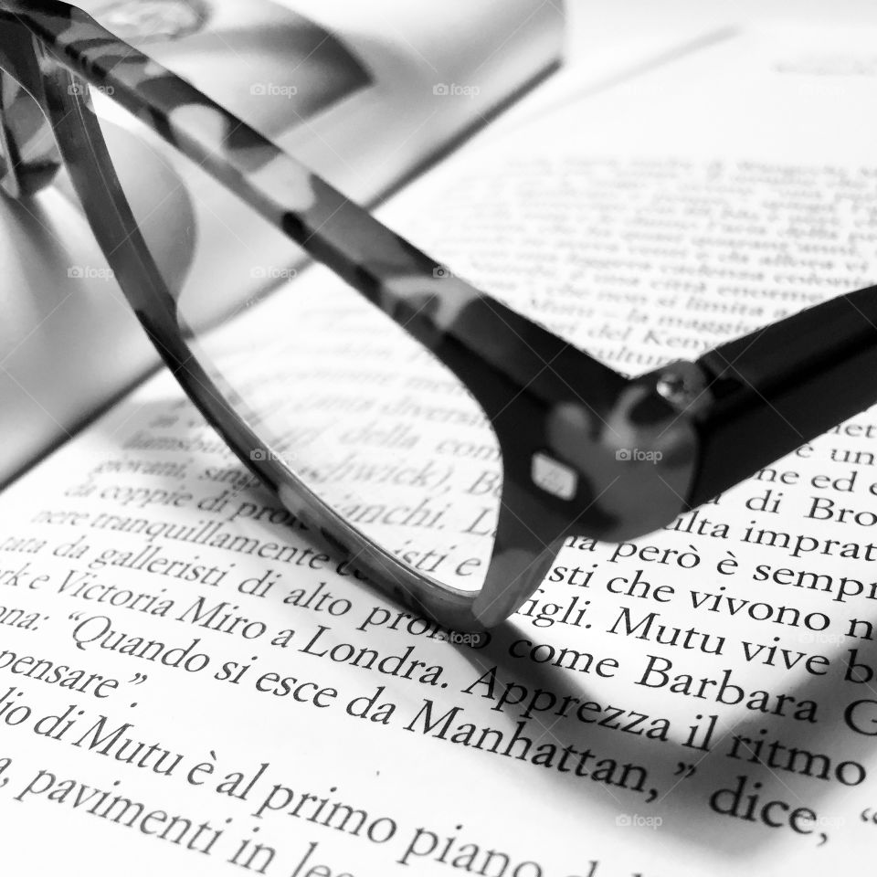 Eyewear and book