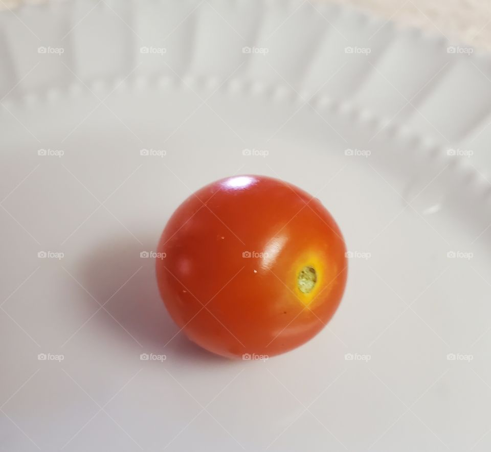 First cherry tomato of the season