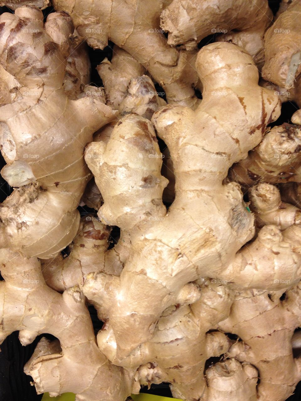 Ginger in the raw at the market.