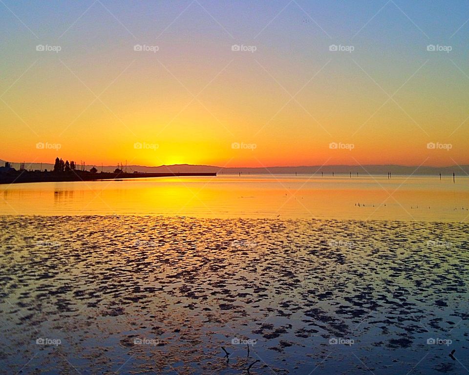 Sunrise over San Francisco Bay