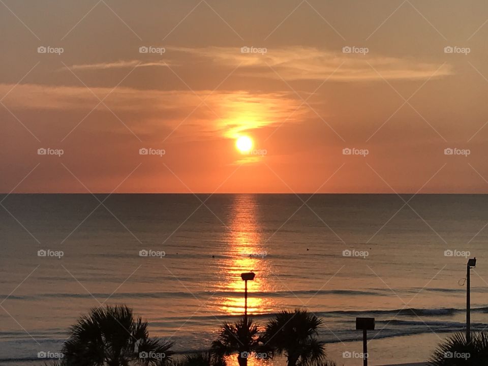 Curvy sun ball at Daytona Beach