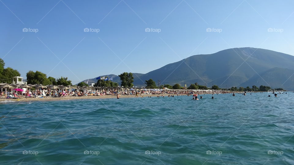 Greece Chalkida beach. Greece Chalkida beach