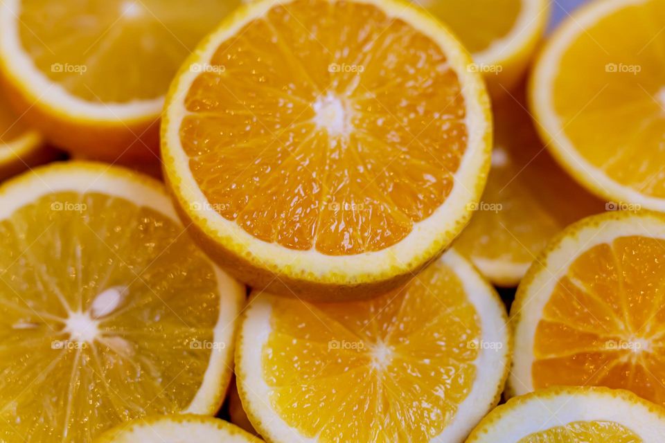 sliced ​​orange