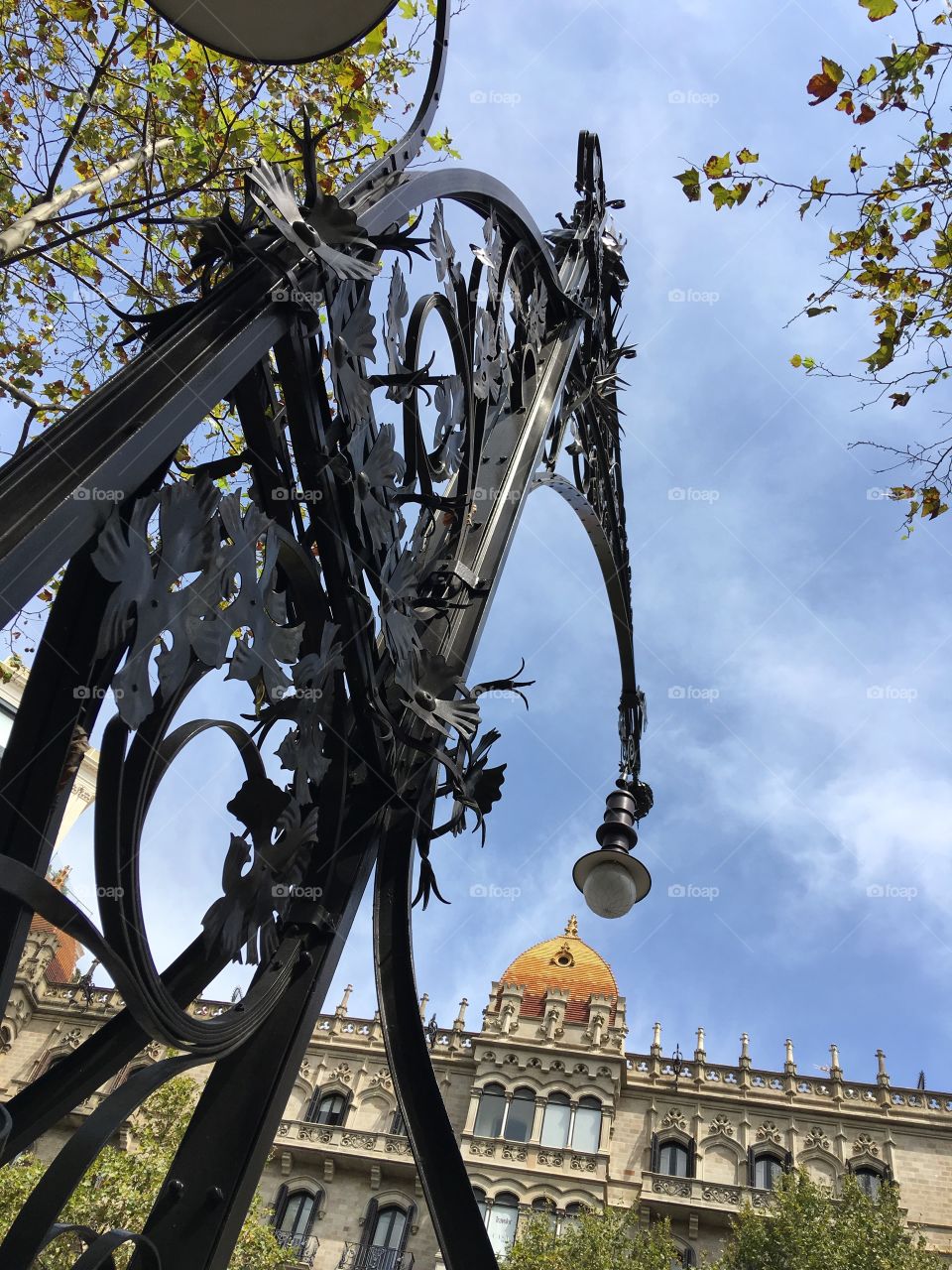 Light post Barcelona 