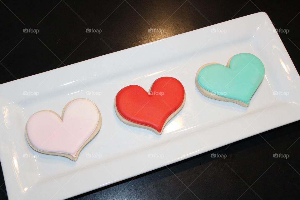 Heart Sugar Cookies with Royal Icing