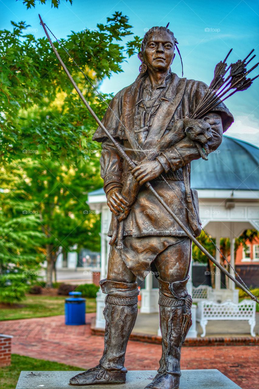 Cherokee Indian Statue