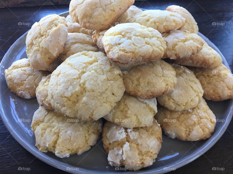 Lemon essential oil cookies