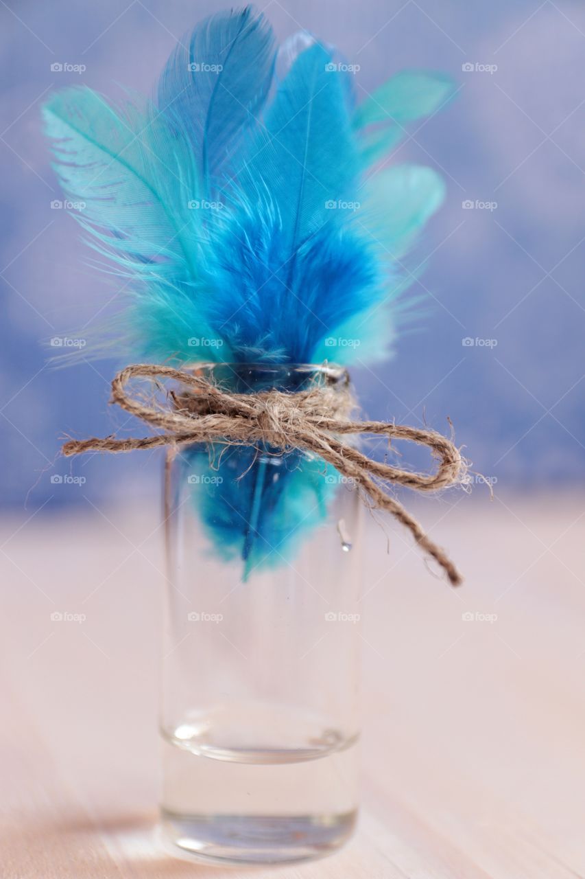 Easter eggs and willow branches in a vase