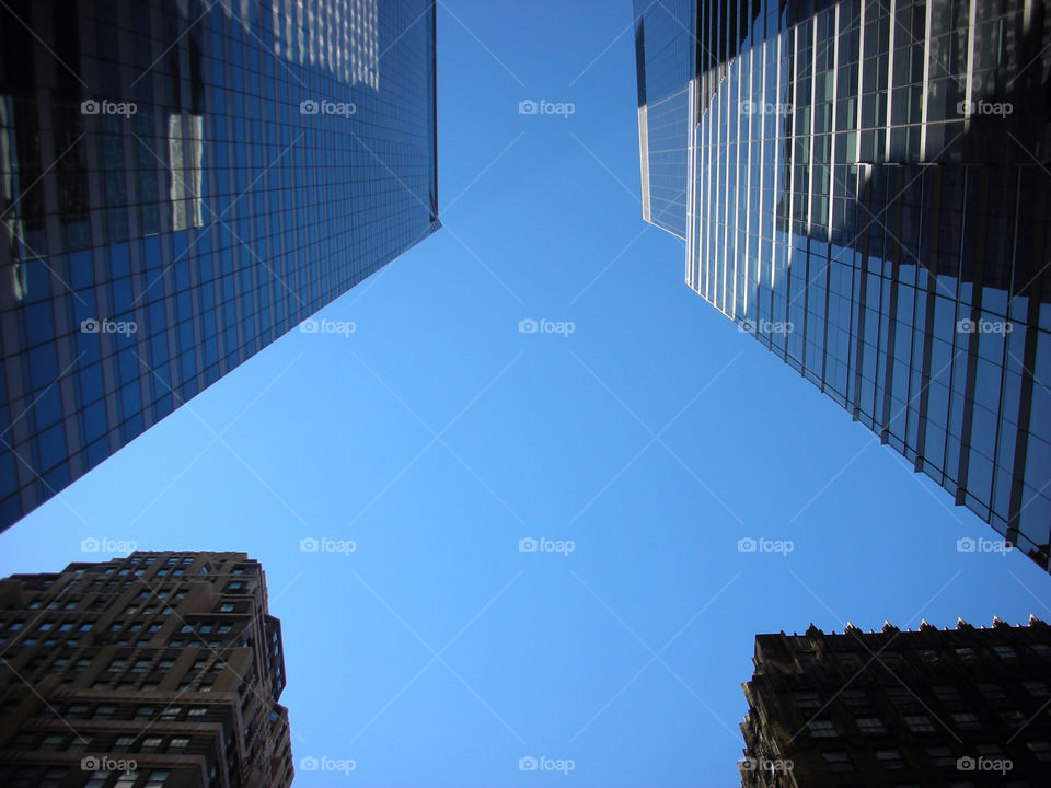 sky blue skyscraper tower by michaelbryans