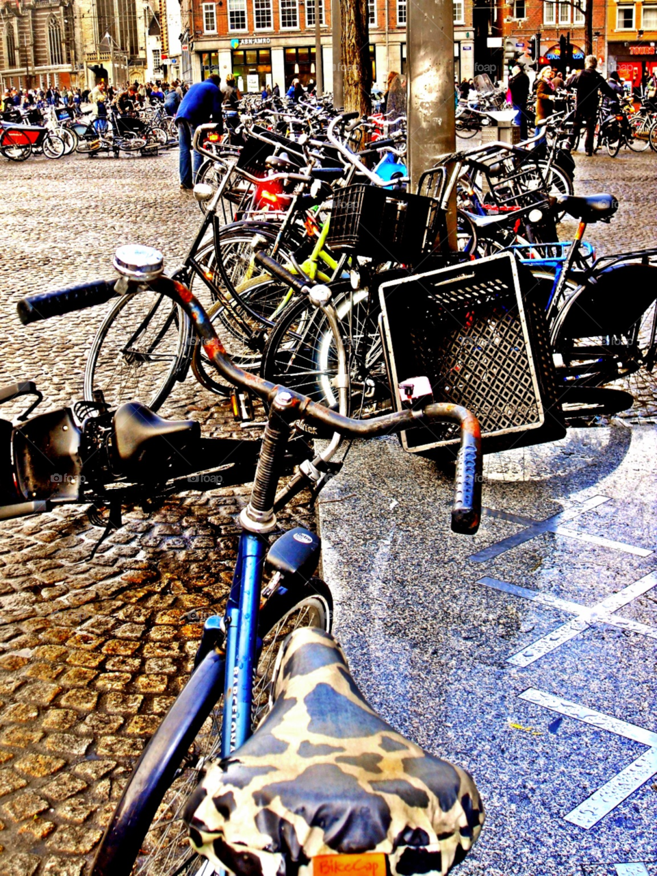 in amsterdam bikes bells by lawrence007