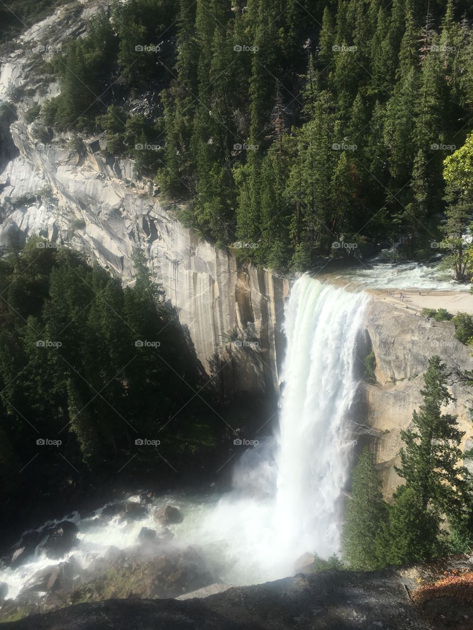 Falls in Yosemite national park California 