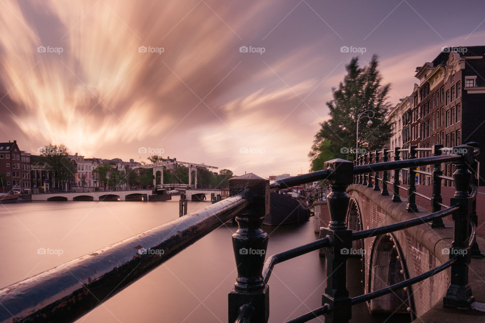 Sunset of Amsterdam. After a gigantic storm that came through Amsterdam this amazing sunset happened.
