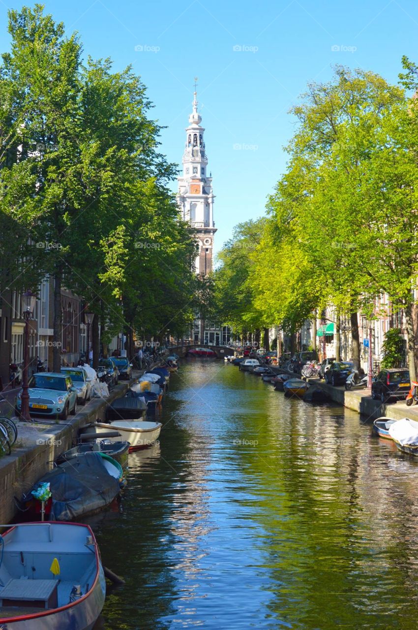 The canals of Amsterdam

