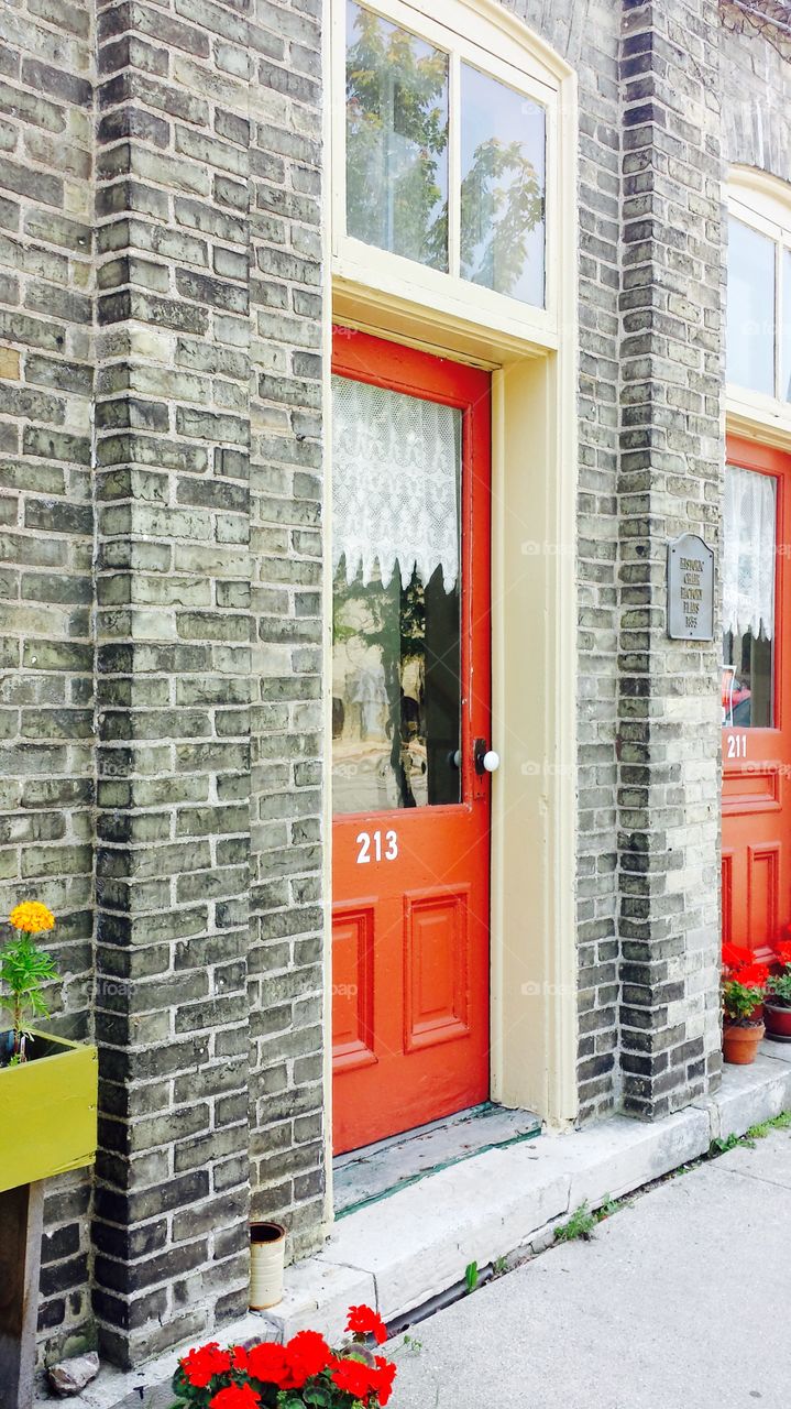 Architecture . Orange Doors