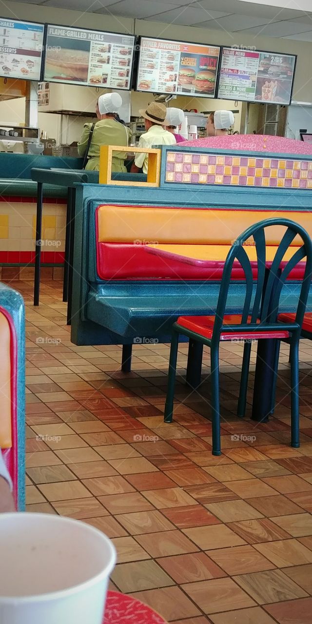 Amish at Burger King