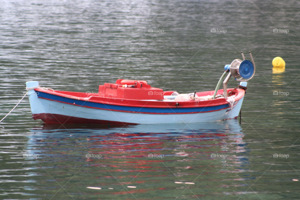 blue red water lake by adrianocastelli