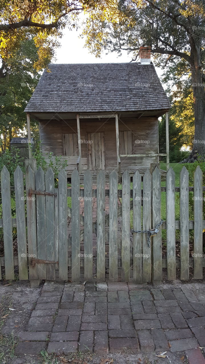 Wooden, Wood, House, Fence, Building