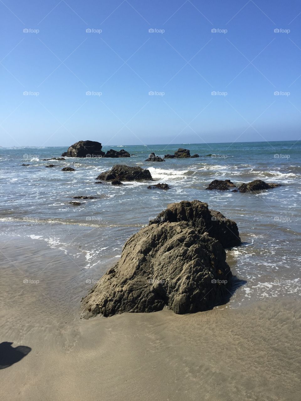 San Mateo county northern California coast line beach, highway one