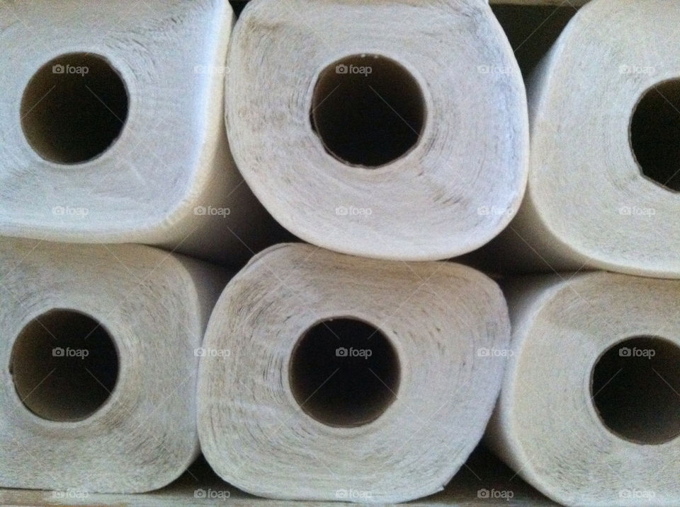 white paper tube towel by snapd