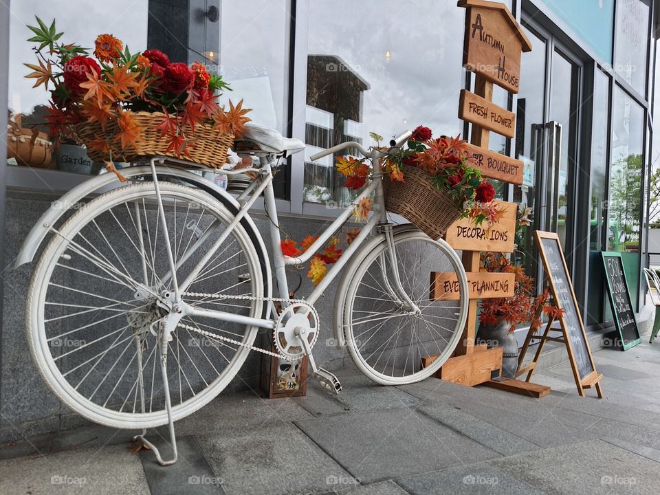 Decorated bicycle