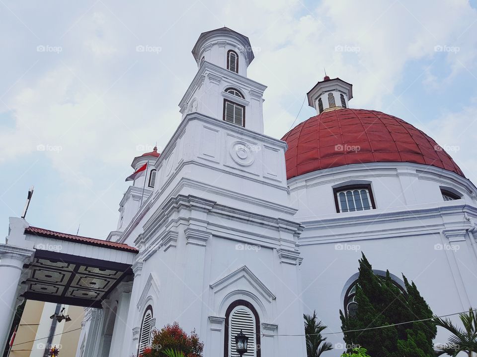This church is located in the Old City, Semarang, Indonesia. This church has the official name of West Indonesia Protestant Church Immanuel Semarang. Besides the official name of this church has another name that is Blenduk Church. The Protestant Church was founded in 1753 in the form of an octagonal, large domed and Baroque pipe organ.