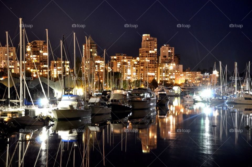 Pier at Night, vancouver