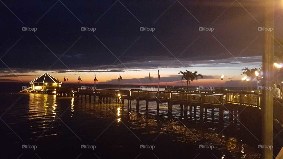 sunset in outerbanks