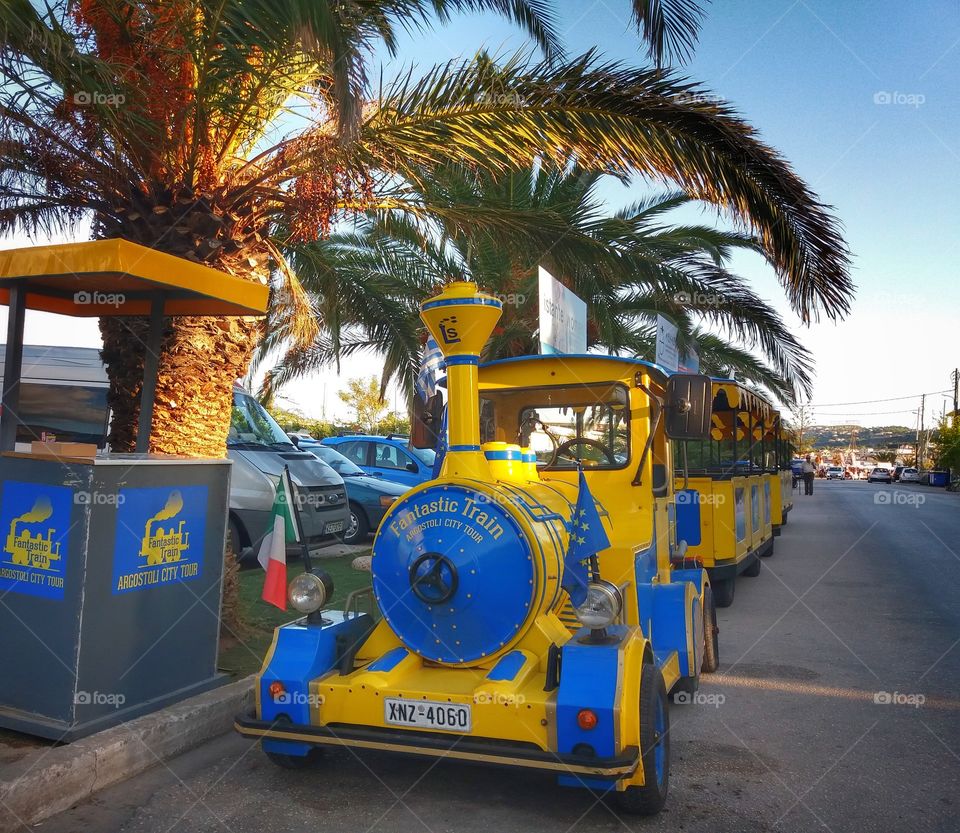 Lovely colorful train!