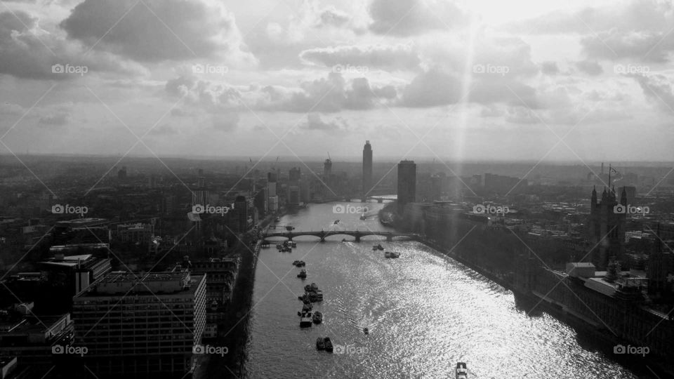 view over London Thames