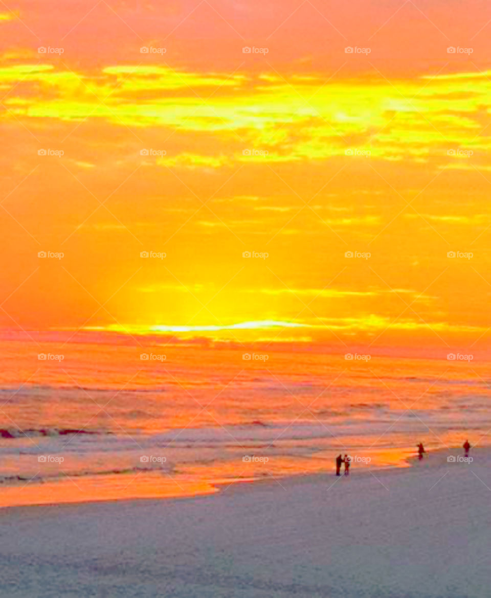 When the sun sets it creates blazing colors of pink, orange,burning reds purples, and golden yellows. One can only describe the sunset as incredibly beautiful.