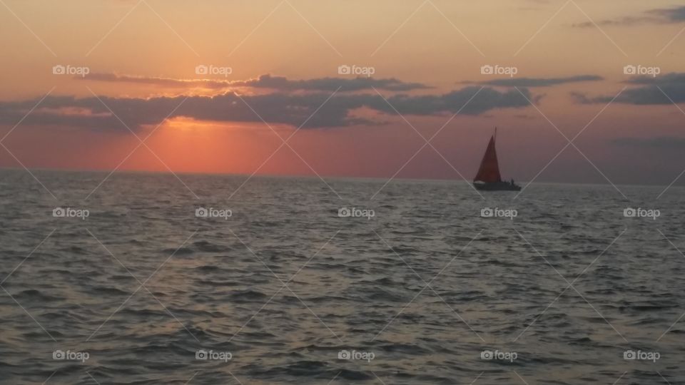 Sailing on Lake Erie