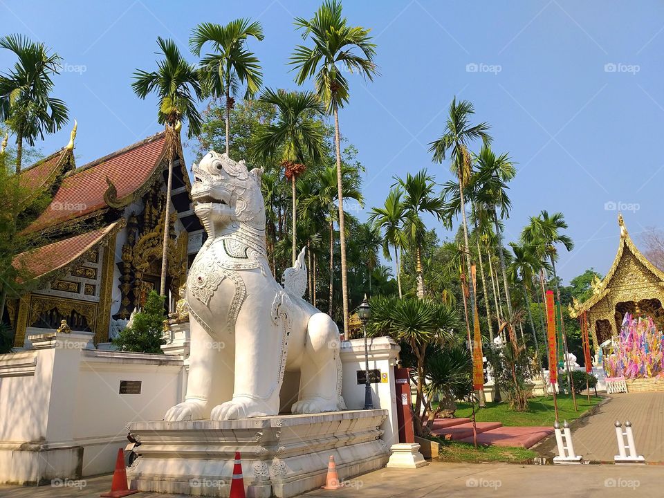 beautiful temple. chiang mai, Thailand.