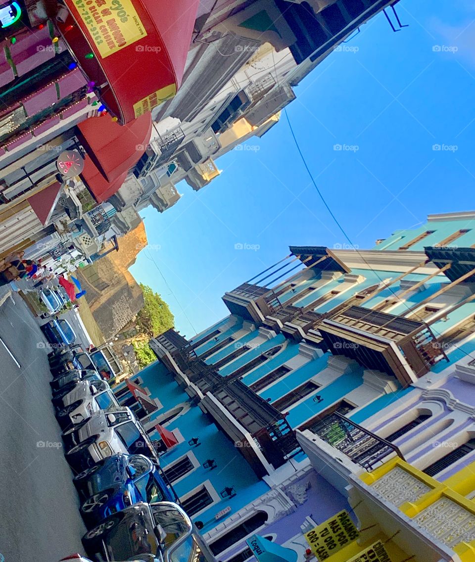 Old San Juan Puerto Rico —-old Spanish colonial architecture 