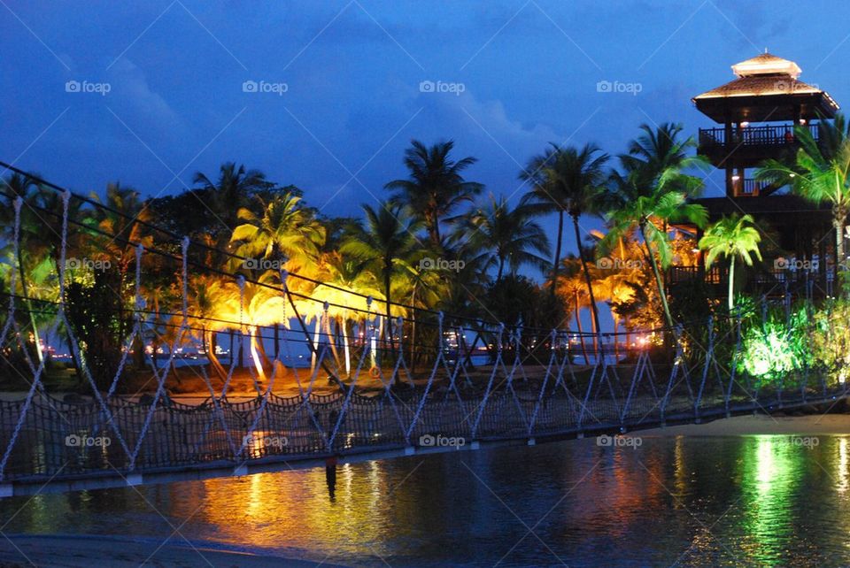 Pahlawan beach, Sentosa, Singapore