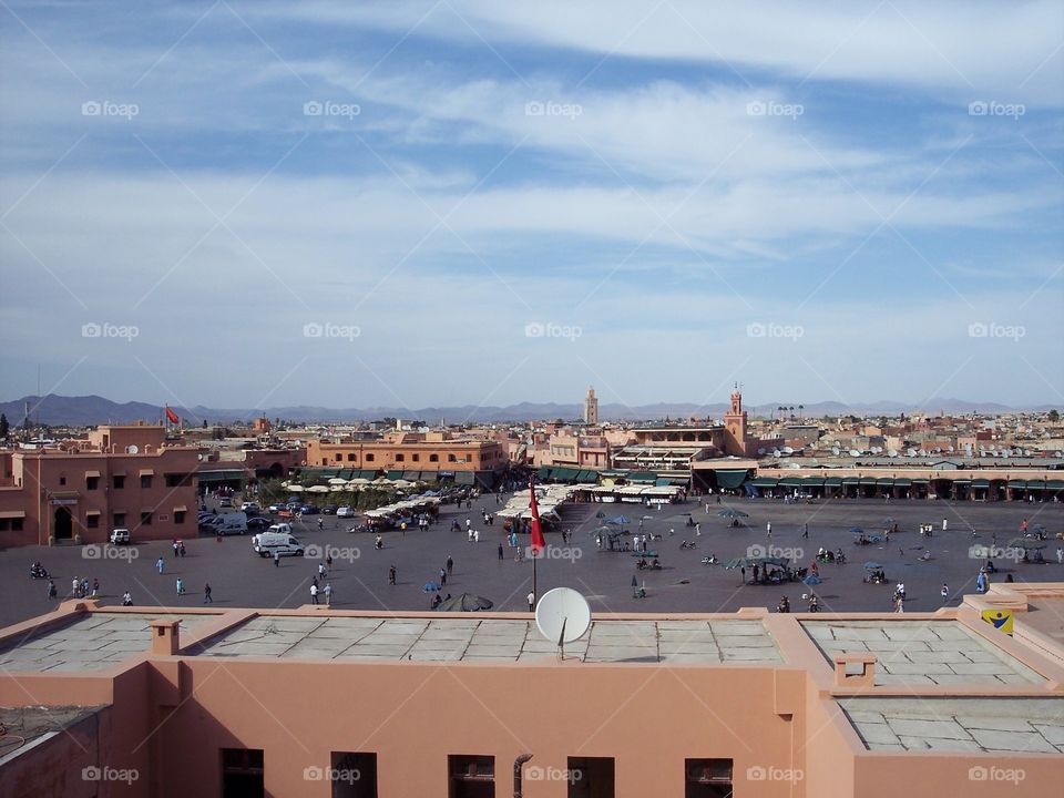 
Moroccan central square