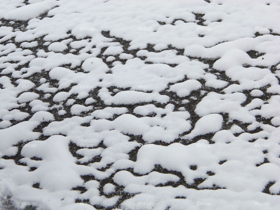 beautiful winter and snow art in street