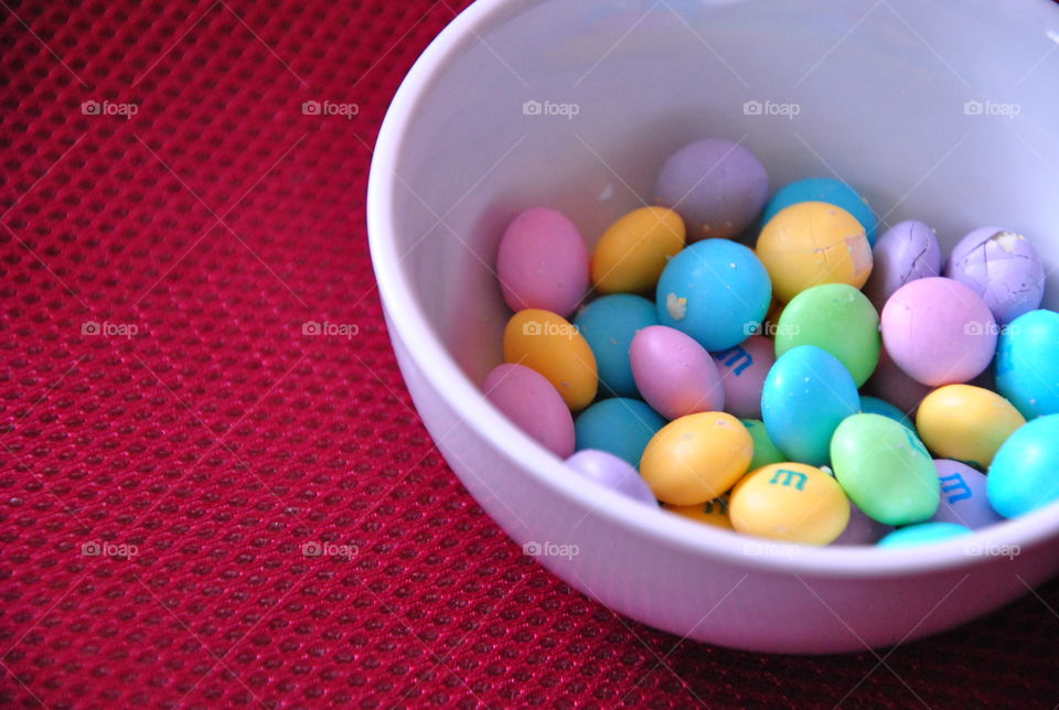 M & M white chocolate