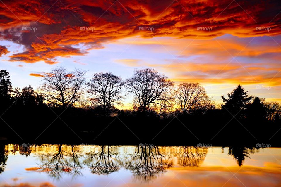 Red Puffy Cloud Sunset above our house .. one of my favourites hope you like it too 🧡