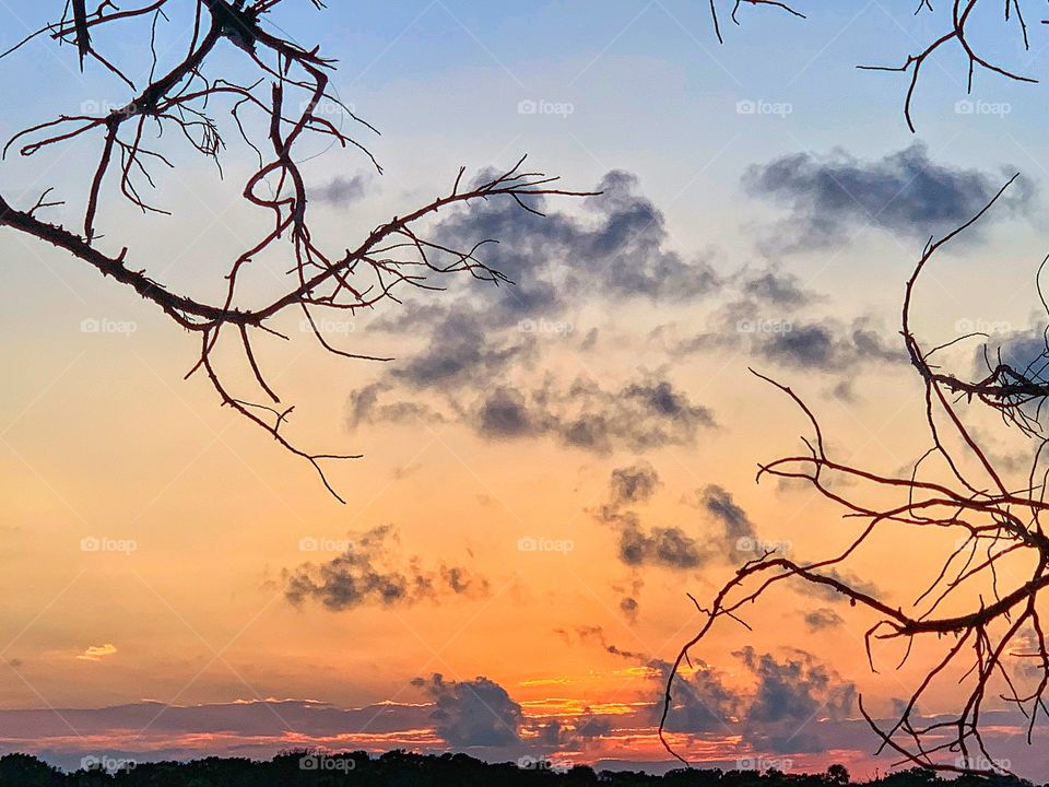 Sunset at Matanzas Inlet