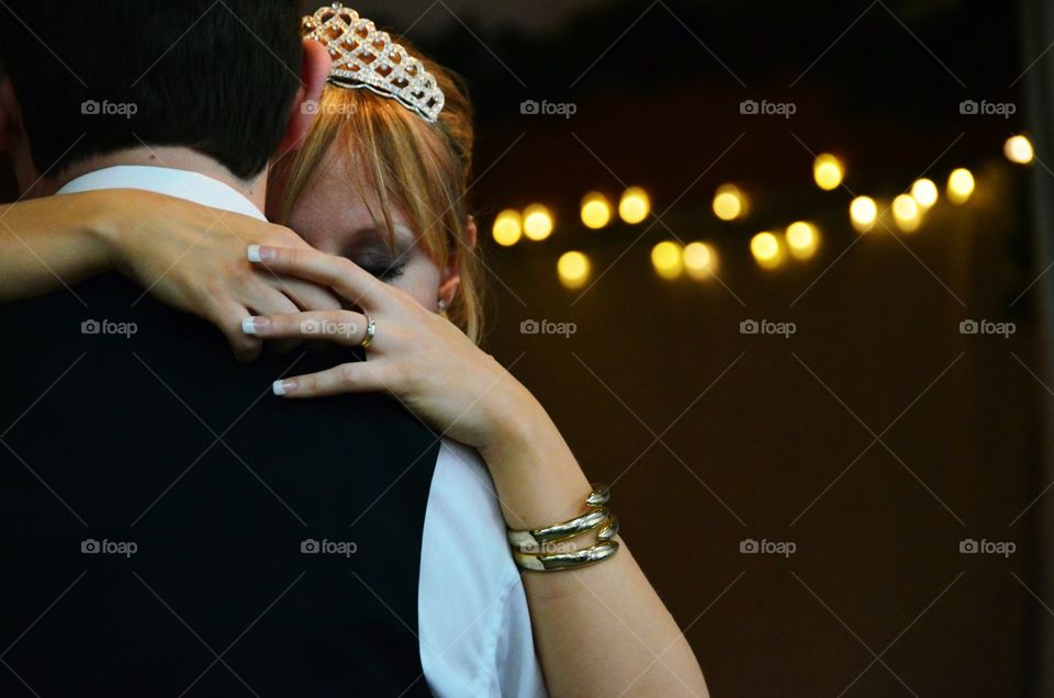 The first dance . Picture of the first dance with bride and groom 