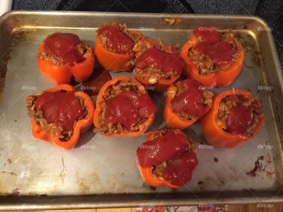 Stuffed Orange Peppers 