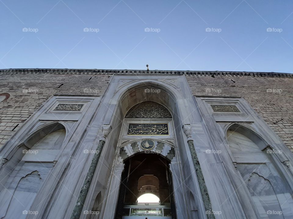 The entrance of Topkapı Palace in Istanbul Turkey
