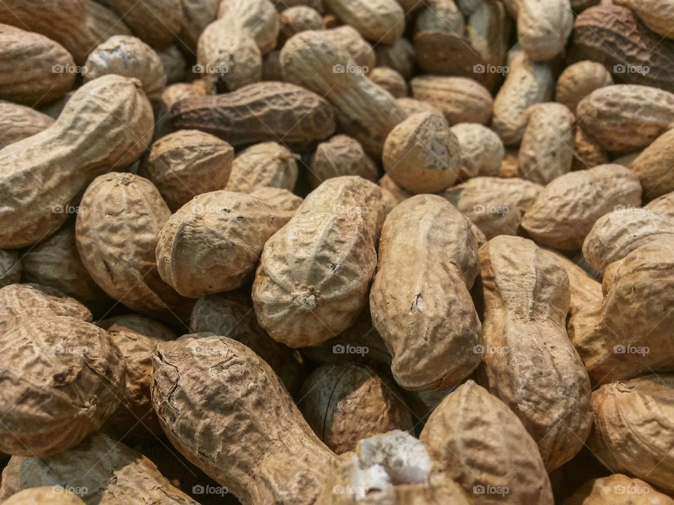 close up of peanuts